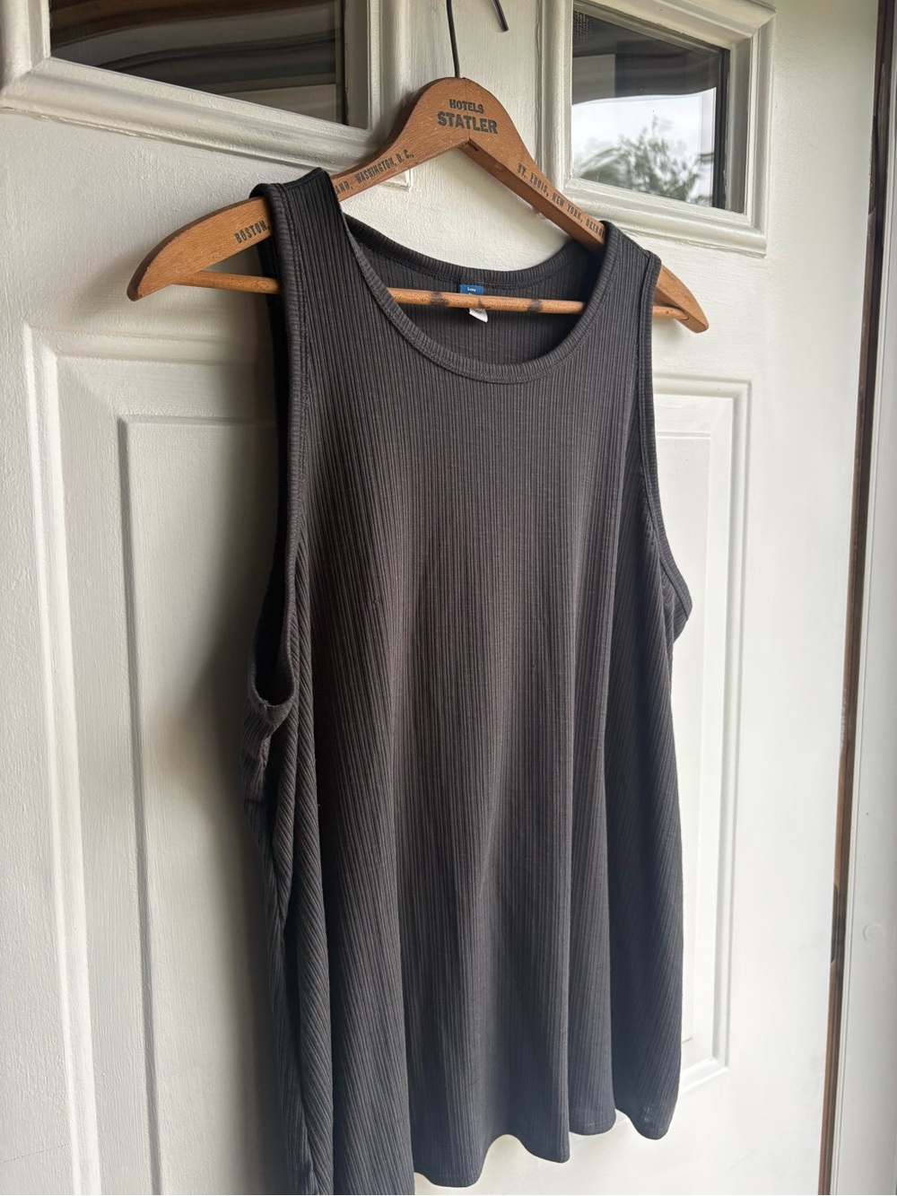 Old Navy Classic Sleeveless Ribbed Tank Top Luxe XL Charcoal Gray